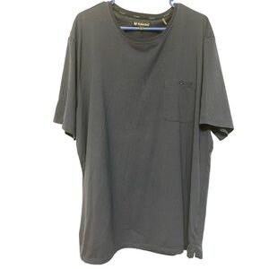 Buttercloth Icy Cotton Heathered Navy Blue Pocket Shirt Size 2XL EUC #6717